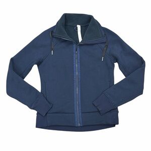 Lululemon Define Dark Blue Fleece Zip Up Jacket